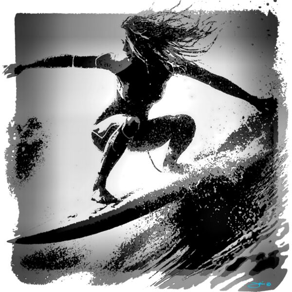 1 Surfer Girl PN+Oil Final DramaticTone HD 300 14x14 Signed+Contrast  Bright  Thumbnail